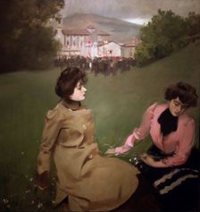 Caramelles (typical Catalan songs) 1901, oil by Ramón Casas