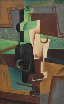 Carafe and pipe, 1917. Creator: Juan Gris