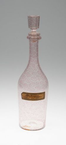 Carafe, Bohemia, 1845. Creator: Bohemia Glass
