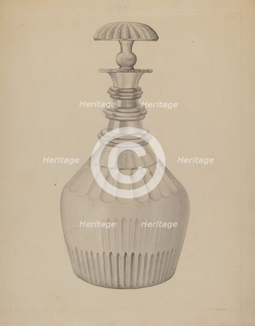 Carafe, c. 1936. Creator: Samuel O. Klein.