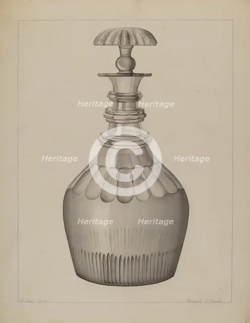 Carafe, c. 1936. Creator: Samuel O. Klein.
