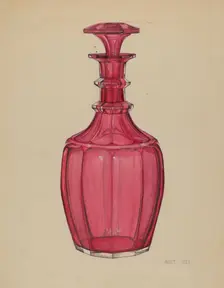 Carafe, c. 1937. Creator: Janet Riza