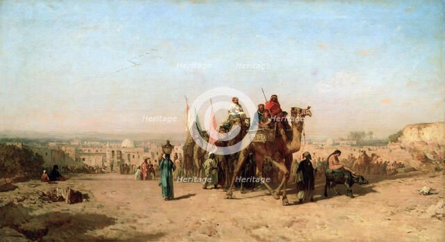 'Caravan', 1860.  Artist: Felix Francois Georges Philibert Ziem
