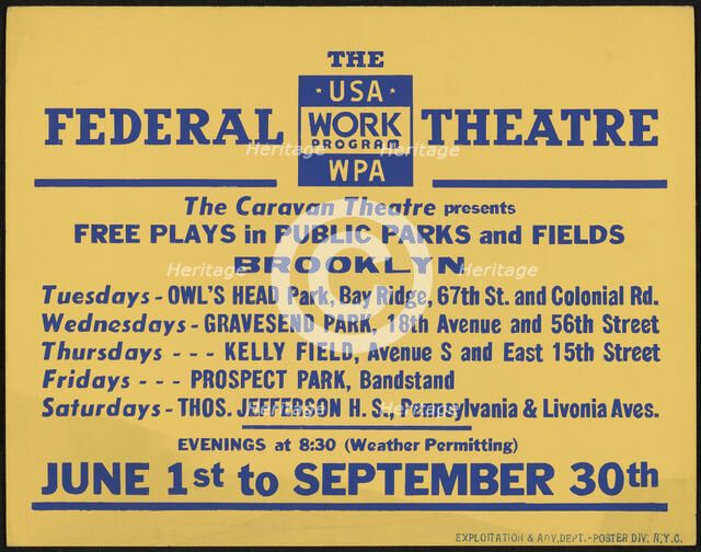 Caravan Theatre, New York, [1930s]. Creator: Unknown.