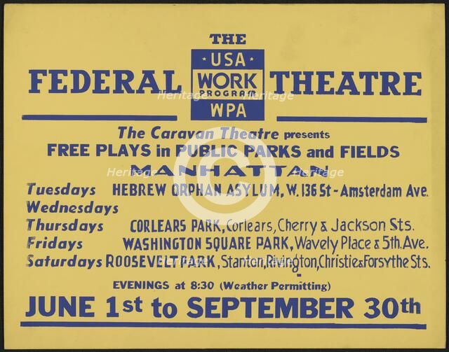 Caravan Theatre, New York, [1930s]. Creator: Unknown.