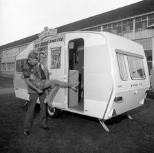 Caravan winners, Rotherham, South Yorkshire, 1972. Creator: Michael Walters