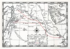 Caravan, courier and pilgrim routes in the Syrian desert, 1937. Artist: Emery Walker Ltd