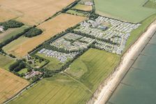 Caravan park and site of a World War II heavy anti aircraft battery, Corton Cliffs, Suffolk, 2019. Creator: Historic England