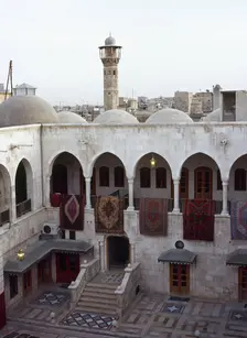 Caravanserai of Khan Al Nahasin, Aleppo, Syria, 2001. Creator: LTL