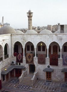 Caravanserai of Khan Al Nahasin, Aleppo, Syria, 2001. Creator: LTL