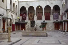 Caravanserai of Khan Al Nahasin, Aleppo, Syria, 2001. Creator: LTL