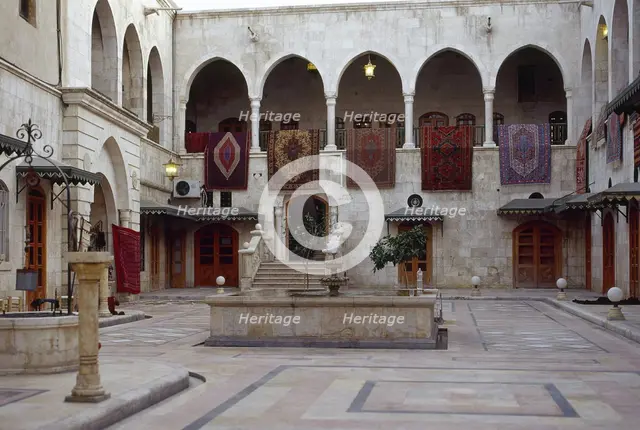 Caravanserai of Khan Al Nahasin, Aleppo, Syria, 2001. Creator: LTL.