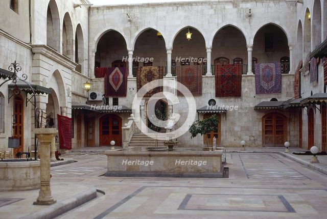 Caravanserai of Khan Al Nahasin, Aleppo, Syria, 2001. Creator: LTL.