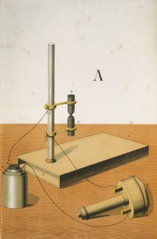 Carbon microphone, 1882. Creator: Unknown