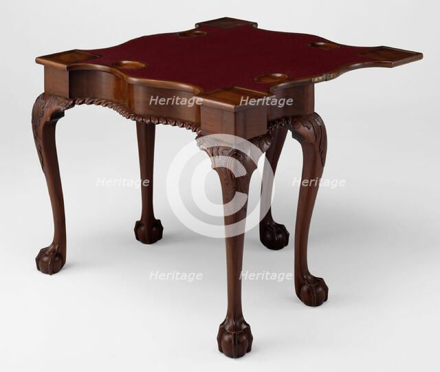 Card Table, 1755/90. Creator: Unknown.