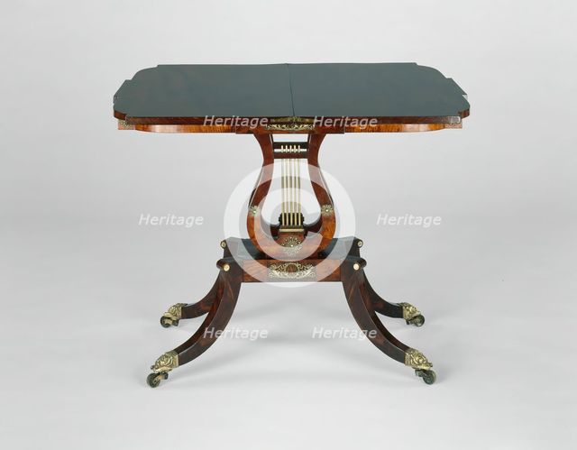 Card Table, 1815/24. Creator: Unknown.