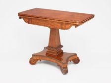 Card Table, 1819/25. Creators: Isaac Vose & Son, Thomas Wightman