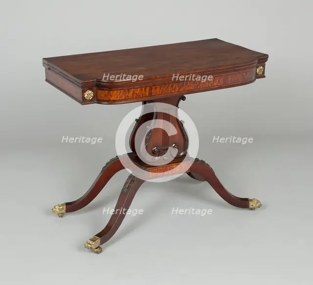 Card Table, 1810/20. Creator: Unknown.
