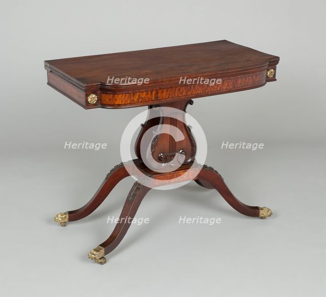 Card Table, 1810/20. Creator: Unknown.