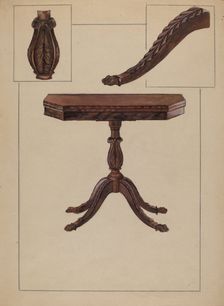 Card Table, 1935/1942. Creator: Bessie Forman