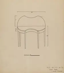 Card Table, 1935/1942. Creator: Henry Meyers