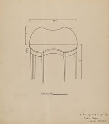 Card Table, 1935/1942. Creator: Henry Meyers