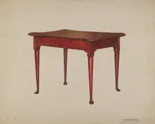 Card Table, 1935/1942. Creator: Mario De Ferrante