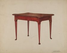 Card Table, 1935/1942. Creator: Mario De Ferrante