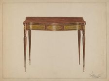 Card Table, 1935/1942. Creator: Ferdinand Cartier