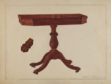 Card Table, 1935/1942. Creator: Francis Borelli