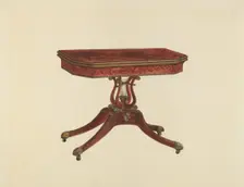Card Table, 1936. Creator: Anna Aloisi
