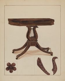 Card Table, 1936. Creator: Florence Neal