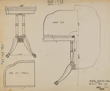 Card Table, 1936. Creator: Jack Carr