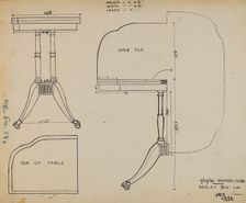 Card Table, 1936. Creator: Jack Carr