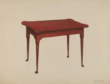 Card Table, 1937. Creator: Arsen Maralian