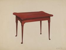 Card Table, 1937. Creator: Arsen Maralian