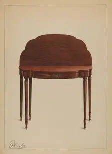 Card Table, 1937. Creator: Ferdinand Cartier