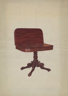 Card Table, 1939. Creator: Virginia Kennady
