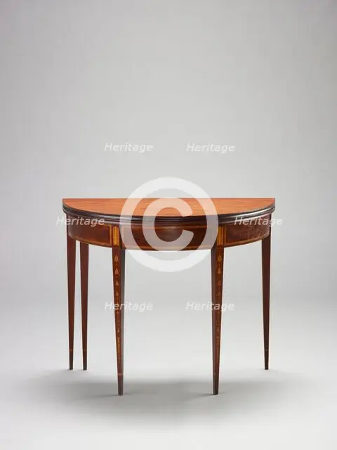 Card table, about 1790-1810. Creator: Unknown.