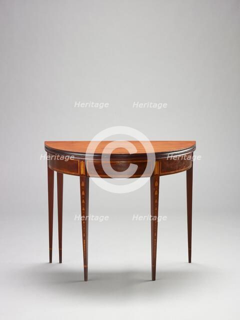 Card table, about 1790-1810. Creator: Unknown.