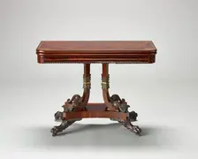 Card table, about 1828. Creator: Unknown
