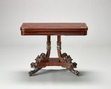 Card table, about 1828. Creator: Unknown