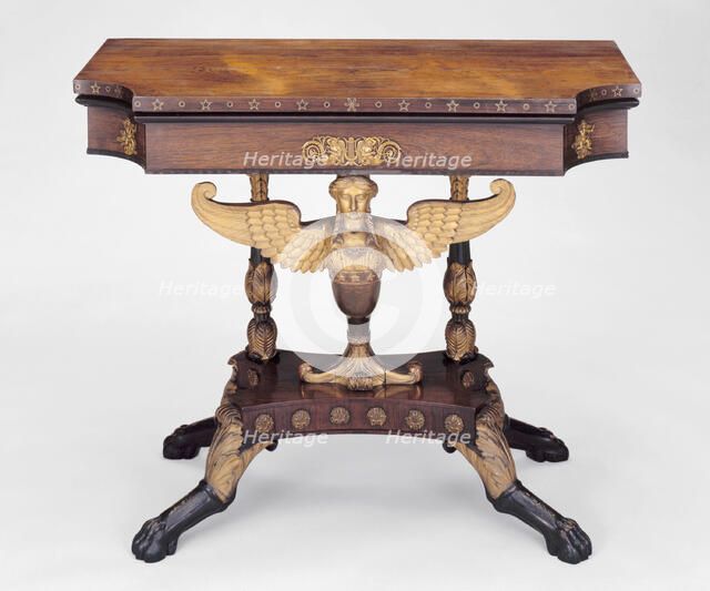 Card Table, c. 1815. Creator: Charles-Honoré Lannuier.