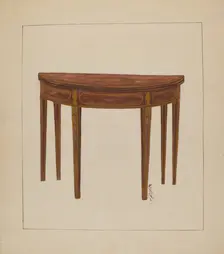 Card Table, c. 1936. Creator: Florence Neal