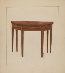 Card Table, c. 1936. Creator: Florence Neal