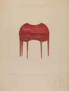 Card Table, c. 1936. Creator: Henry Meyers