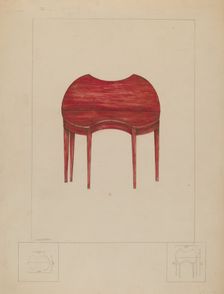 Card Table, c. 1936. Creator: Henry Meyers