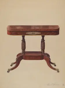 Card Table, c. 1936. Creator: Louis Annino