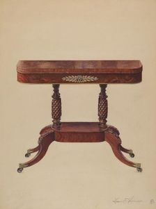 Card Table, c. 1936. Creator: Louis Annino