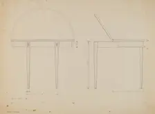 Card Table, c. 1937. Creator: Harry Eisman